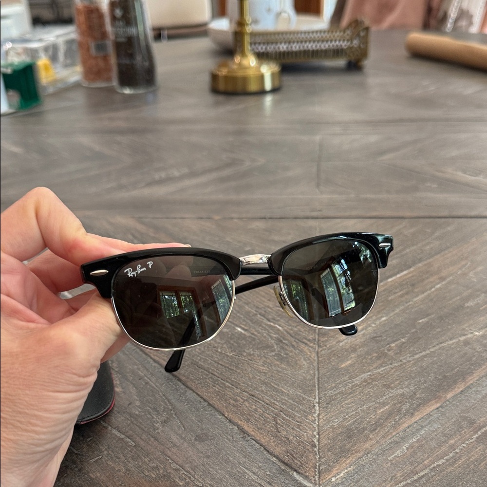 Ray-Ban Black and Silver Sunglasses